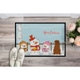 thumbnail image 2 of Carolines Treasures Merry Christmas Carolers Dogue de Bourdeaux Door Mat Indoor Rug or Outdoor Welcome Mat 18x27 Doormat, 2 of 2