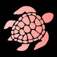 thumbnail image 1 of Sea Turtle Vinyl Transfer Decal Sticker for Laptop/Car/Truck/Window/Bumper (Metallic Rose Gold, 10in [3-Pack]), 1 of 4