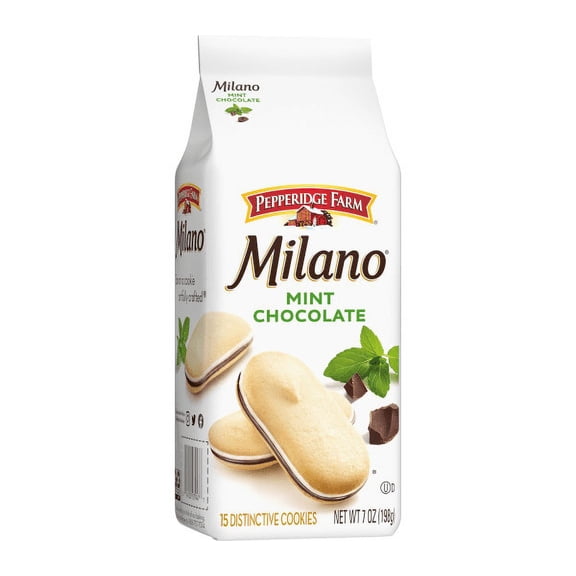 Pepperidge Farm Milano Mint Chocolate Cookies, 3-Pack 7-oz. Bag