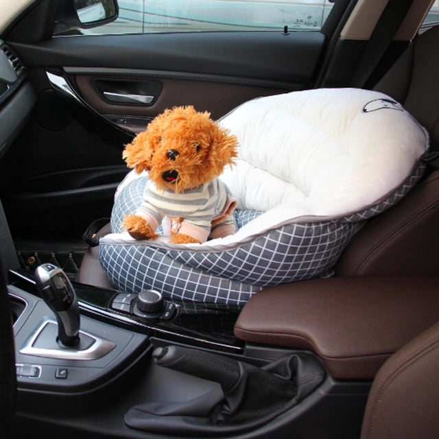 Perro, Cama Transportadora para Perros Cachorros con Bolsillo de Almacenamiento Y Correa de Seguridad Funda Extraíble para Perros Pequeños rejilla negra