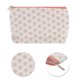 thumbnail image 4 of Bolsas de maquillaje planas rectangulares convenientes de 1 Pc para viajar, pequeñas, blancas y rosas de poliéster, 4 of 5