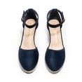 thumbnail image 3 of DREAM PAIRS Women's Espadrilles Closed Toe Ankle Strap Dressy Platform Wedge Sandals, 3 of 6