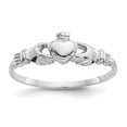 thumbnail image 1 of 14K White Gold Child's Claddagh Ring, 1 of 2