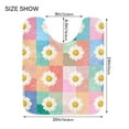 thumbnail image 5 of Yayeee Bath Rug for Bathroom Floor Non Slip Rectangle Fluffy Soft Absorbent Mat, 16"x24", Pink Checkered Daisy, 5 of 7