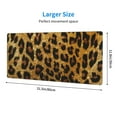 thumbnail image 3 of Pofeuu Golden Leopard Glitter Print Desk Mat for Keyboard and Mouse，Computer Desk Matt for Desktop，Large Mouse Pad for Desk，Desk Pads on Top of Desks 12x31.5in, 3 of 8