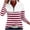 Wine, variant on Tnhcen Women's Long Sleeve Quarter Zip Striped Fleece Lined Sweatshirt Casual Half Zipper Pullover Plus Size Striped Tee Loose Fit Mock Neck Top