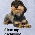 thumbnail image 2 of CafePress - FIN Wirehaired Dachshund Love Baby Football Bodysu - Cute Infant Baby Football Bodysuit, 2 of 3