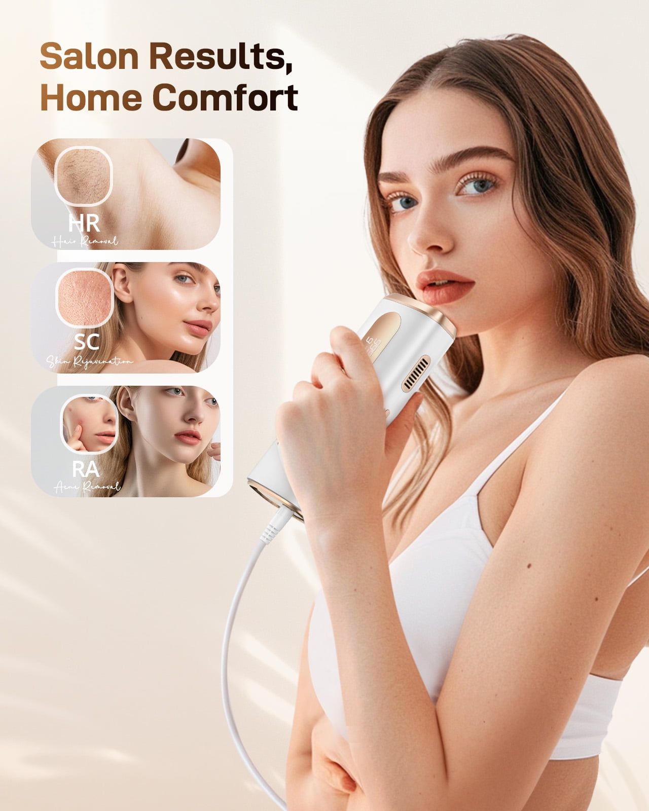 脱毛器　ICECOOL　HAIR removal device LYMOSKI Laser Hair Removal Device | Pain-Free Ice Cool Quick and