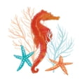 thumbnail image 3 of Reed, Tara 15x15 Black Modern Framed Museum Art Print Titled - Coral Aqua XI, 3 of 5
