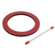 thumbnail image 5 of Tambor de mano tablero comprimido resina piel roja niños iluminación instrumento de percusión, 5 of 8