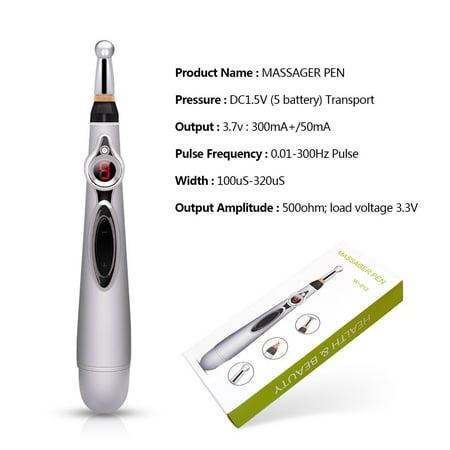 Click & Care Drug-Free Instant Pain Relief Pen-Silver