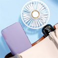 thumbnail image 5 of Handheld Mini Fans, Foldable Portable Fans, USB Rechargeable Fans are A Must-Have for Summer,Blue, 5 of 5