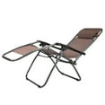 thumbnail image 2 of Zero Gravity Chair Set of 2, Adjustable Heavy Duty Patio Chairs with Pillows and Cup Holder, Brown Folding Outdoor Recliner Chairs for Pool, Beach, Deck, Backyard, Support 280 LBS, JA2659, 2 of 8