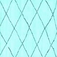 thumbnail image 1 of Ahgly Company Indoor Square Solid Light Blue Modern Area Rugs, 3' Square, 1 of 4