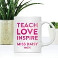 thumbnail image 3 of CTDream Personalized Teacher's Coffee Mug Gift, Teach, Love Inspire, Miss Daisy, 2022, 1-Pack, 3 of 6