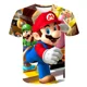 thumbnail image 5 of Camisetas de verano para niñas con dibujos animados de Marios, camisetas con estampado de anime Super Mario para niños, camisetas de manga corta de verano para niños, 5 of 5