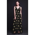 thumbnail image 3 of Bimba Butterfly Ladies Printed Resort Maxi DrawstringÂ&nbsp;DressÂ&nbsp;Spaghetti Strap Beach Wear-Large, 3 of 4