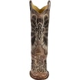 thumbnail image 4 of Corral Women's Sequin Wing And Cross Inlay Western Boot Square Toe Black 8 1/2 W  US, 4 of 7