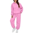 thumbnail image 5 of Women's sweatshirt with dropped shoulders and casual , versatile cropped pants, and a home suit, 5 of 21