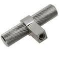 thumbnail image 3 of 2-1/4 in. European Knurled Solid Steel Cabinet T-Bar, 3 of 6