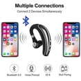 thumbnail image 5 of COMEXION - Auriculares Bluetooth V5.0 con micrófono y llave de silencio, inalámbrico, reducción de ruido, para negocios, para conducir/reuniones/escuchar, 5 of 5
