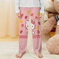thumbnail image 2 of Hello Kitty Pajamas Pants Soft Elastic Waist PJ Bottoms Comfy Lounge Long Pants, 2 of 7
