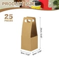 thumbnail image 2 of Uxcell Drink Carrier with Handle, 25 Pcs Kraft Paperboard 1 Cup Holder for Hot or Cold Drinks Brown, 2 of 6