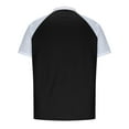 thumbnail image 3 of EGNMCR Chemises à Manches Courtes pour Hommes, T-shirt Décontracté d'Été, chandail-Over Patchwork à Fermeture Éclair,, 3 of 7