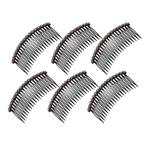 Soimiss 6Pcs Vintage Hair Combs For Women Wedding Hair Accessories Purple French Twist Hair Comb