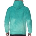 thumbnail image 7 of Wukai Teal Turquoise1 Print Men Hoodies Fleece Sweatshirts Long Sleeve Sweaters Pullover Fall Outfits Winter Clothes-Small, 7 of 7