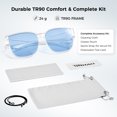 thumbnail image 5 of Photochromic Polarized Fit Over Sunglasses for Prescription Glasses, UV400 Glare Reduction Over Sunglasses for Men & Women Driving Fishing Hiking, 5 of 6