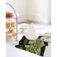 thumbnail image 4 of St Patrick's Day Kitchen Dish Towels for Drying Dishes Set of 3, Shamrock Leaf Coffee Cups Books Dark Green Waffle Weave Microfiber Hand Tea Bathroom Towels Quick Dry & Absorbent Towel 12x12, 4 of 7