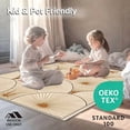 thumbnail image 4 of ODIKA 4'x6' Machine Washable Non-Slip Area Rug, Art Inspired Decorative High Traffic Rug, Beige, 363723, 4 of 7