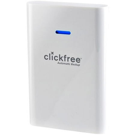 Clickfree External 250GB Hard Drive, White