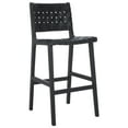 thumbnail image 5 of SAFAVIEH Adah Rectangle Mid Back Bar Stool, Black, 5 of 13