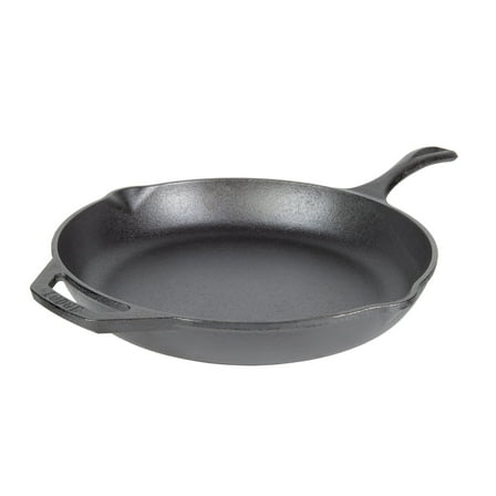 Lodge 12" Cast Iron Skillet - Chef Collection - Perfect Sear - Ergonomic Handles - Superior Heat Retention - Cast Iron Cookware & Skillet