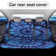 thumbnail image 5 of Tie-Dye Blue Swirl Pattern Car Rear Seat Covers,Bench Back Seat Cover , Easy to Install Universal Fit for Cars Trucks Vans And SUVs, 5 of 6