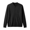 thumbnail image 6 of Ke1Clo Corduroy Jacket for Women Casual Fashion Zip Up Long Sleeve Cardigan Flowy Slim Fall Winter Comfy Coat Black L, 6 of 6