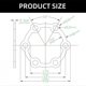thumbnail image 3 of Electric Scooter Brake Disk Bike Disc Brake Rotor Aluminium Alloy 6 Hole Brake Disc With 6 Screws Easy to Install, 3 of 3