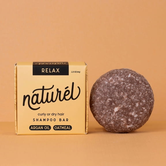 RELAX: Shampoo Bar for dry, frizzy or curly hair with Argan Oil Oatmeal