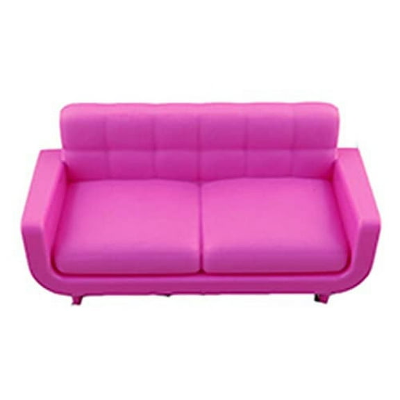 Replacement Parts for Barbie Dreamhouse Playset - GRG93 - Barbie Doll Size Pink Plastic Sofa - Couch