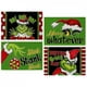 thumbnail image 1 of Janrevotw - Juego de 4 manteles individuales para decoración navideña, manteles individuales con estampado navideño, banderines, manteles individuales para el hogar, suministros de decoración navideña, 1 of 5