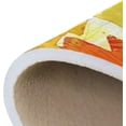 thumbnail image 3 of SKYSONIC 36x24in Autumn Watercolor Cat Area Rug, Vintage Maple Leaf Non-Slip Floor Carpet for Indoor Living Dining Room Bedroom, 3 of 7
