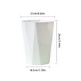 thumbnail image 4 of Creative Diamond-Shaped Plastic Trash Can for Home, Large Capacity Garbage Bin for Kitchen, Bathroom, and Living Room, 4 of 7
