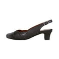 thumbnail image 3 of PEERAGE Eve Women's Extra Wide Width Dress Slingback BLACK 9.5, 3 of 6