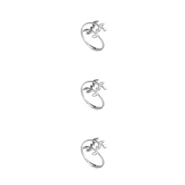 Guardurnaity Señoras hoja rama anillo aleación de zinc fiesta playa trabajo tienda fecha boda compromiso novia joyería cumpleaños regalos para oro Type1 NO1 Guardurnaity CBP007565