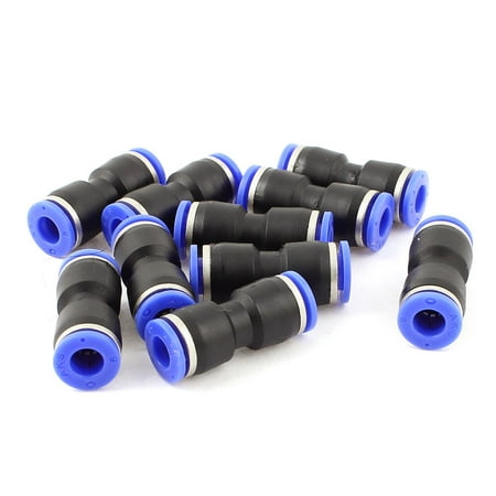- 10pcs 2 Way Straight Push In Pneumatic Union Quick Release 1/4