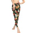 thumbnail image 2 of DISNIMO Hibiscus Flowers Printed High Waisted Leggings for Women, Soft Yoga Pants Leggings Stretch Workout Leggings for Yoga Gym, Multicolor, XS, 2 of 6
