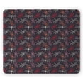 thumbnail image 1 of Dragonfly Mouse Pad, Different Colored Silhouettes with a Pair of Wings on Dark Background, Rectangle Non-Slip Rubber Mousepad, Multicolor, by Ambesonne, 1 of 2