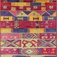 thumbnail image 1 of Ahgly Company Indoor Square Mid-Century Modern Camel Brown Oriental Area Rugs, 3' Square, 1 of 6